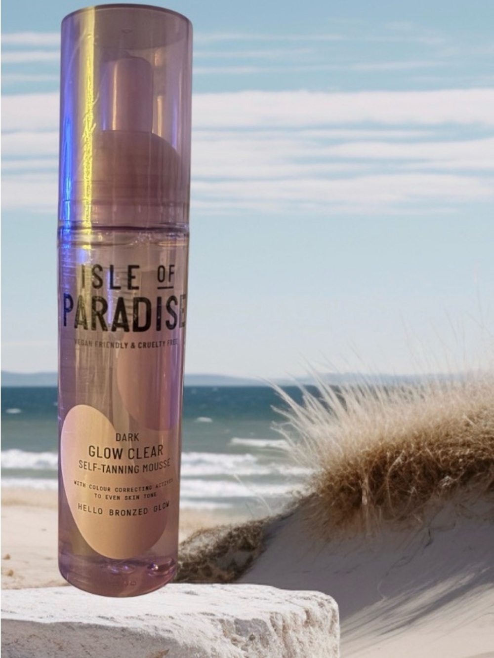 Isle of Paradise Dark Glow Clear Self-Tanning Mousse
